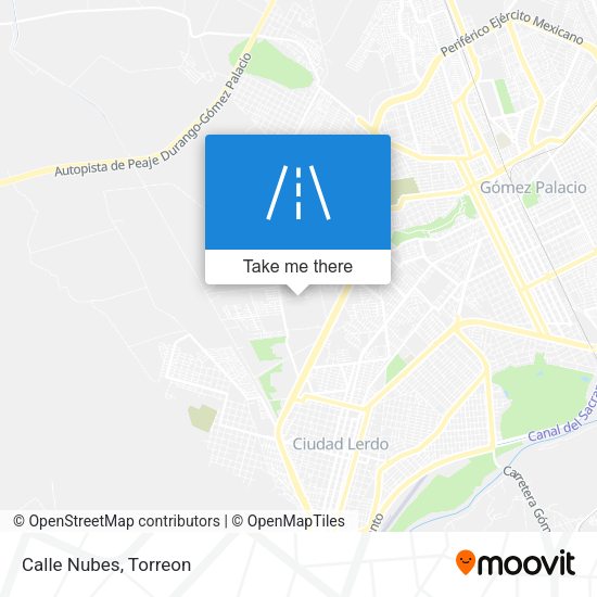 Mapa de Calle Nubes