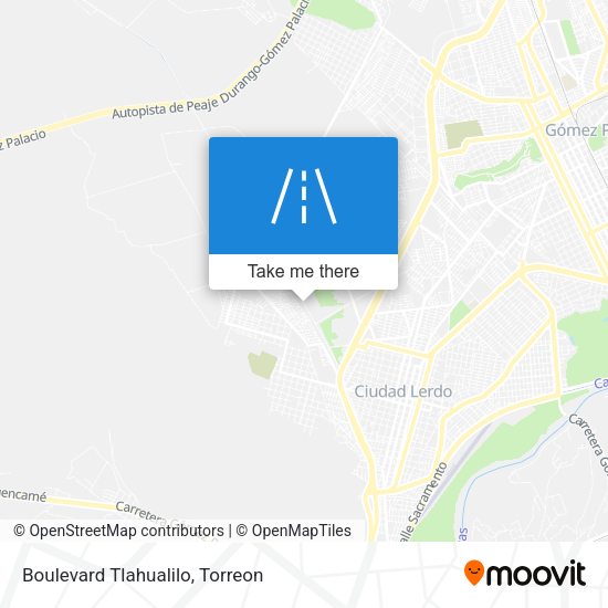 Mapa de Boulevard Tlahualilo