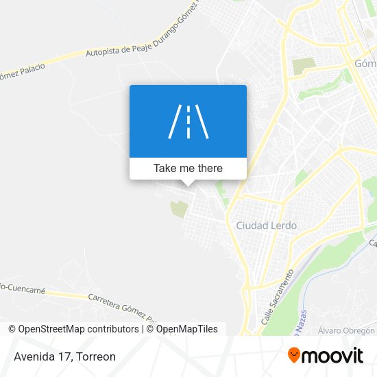 Mapa de Avenida 17