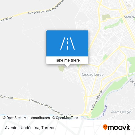 Avenida Undécima map
