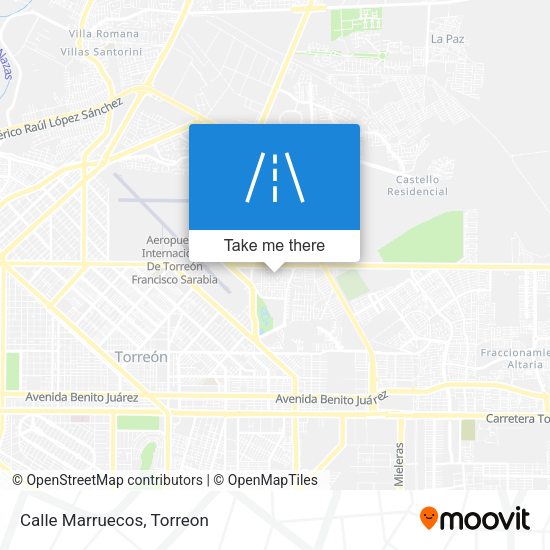 Mapa de Calle Marruecos