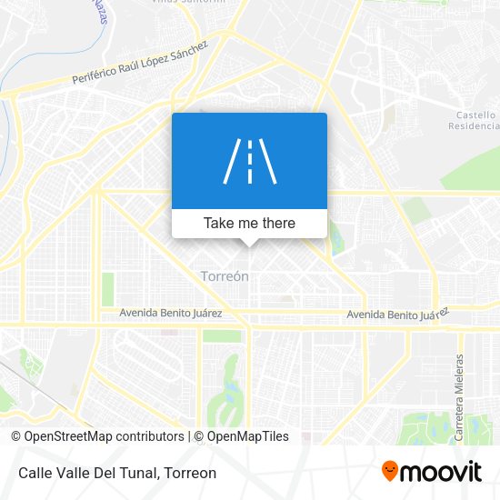 Mapa de Calle Valle Del Tunal