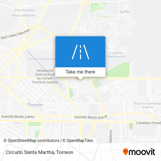 Circuito Santa Martha map