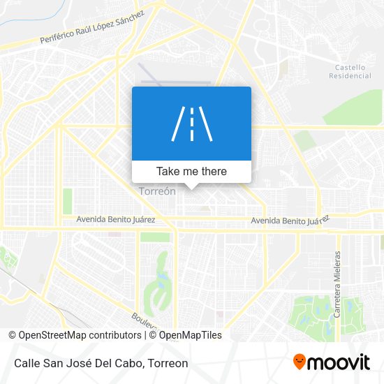 Mapa de Calle San José Del Cabo