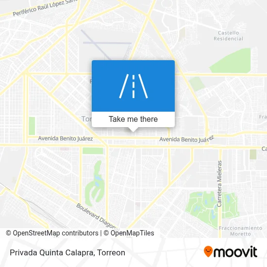 Privada Quinta Calapra map