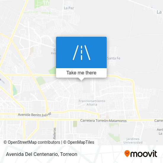 Avenida Del Centenario map