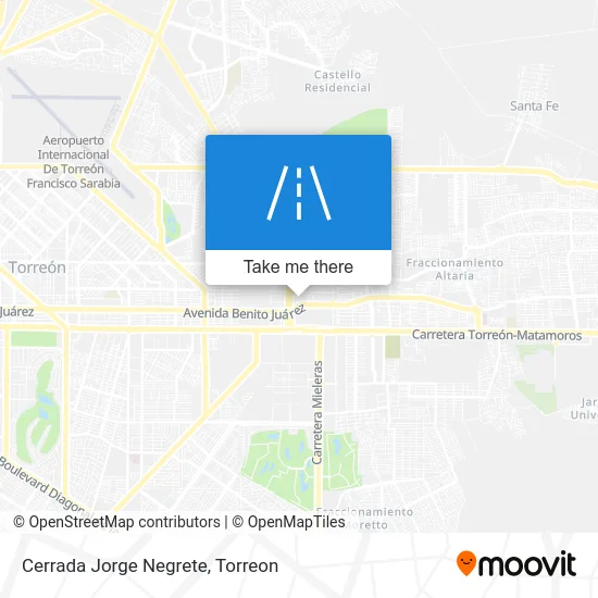 Cerrada Jorge Negrete map