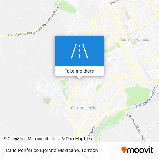 Mapa de Calle Periférico Ejército Mexicano