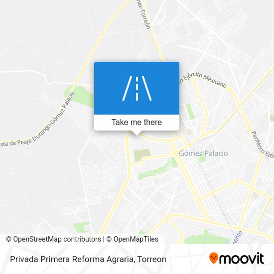 Privada Primera Reforma Agraria map