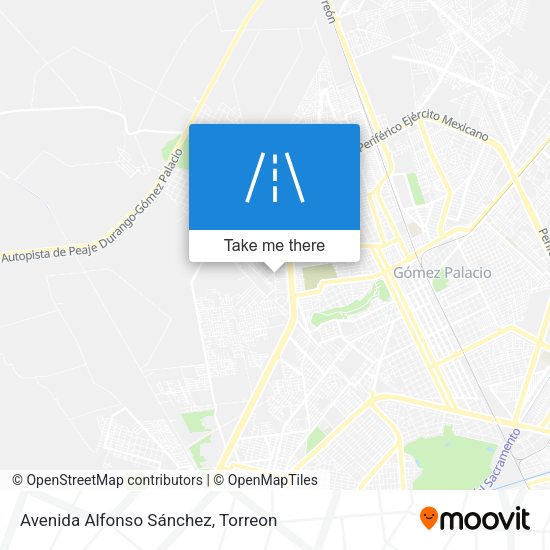 Mapa de Avenida Alfonso Sánchez