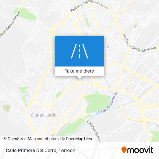 Mapa de Calle Primera Del Cerro