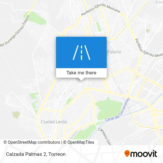 Calzada Palmas 2 map