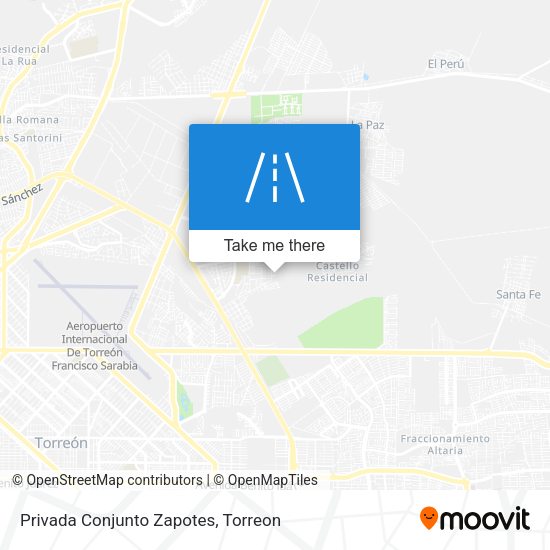 Privada Conjunto Zapotes map