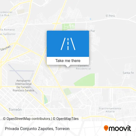 Privada Conjunto Zapotes map