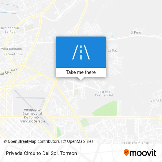Privada Circuito Del Sol map