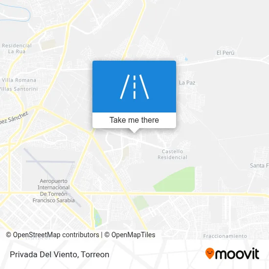 Privada Del Viento map