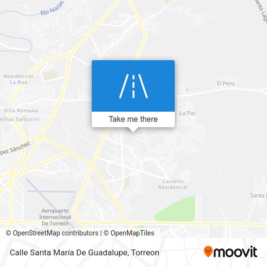 Mapa de Calle Santa María De Guadalupe