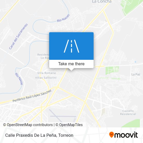 Mapa de Calle Praxedis De La Peña