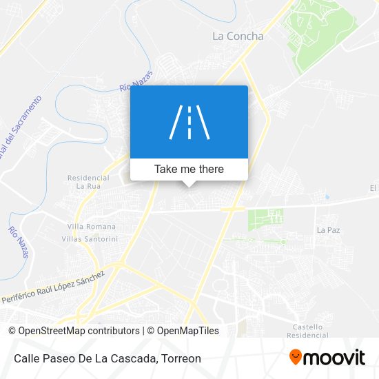 Calle Paseo De La Cascada map