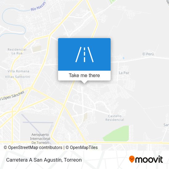 Mapa de Carretera A San Agustín