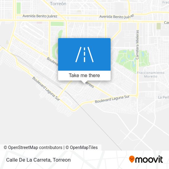 Mapa de Calle De La Carreta