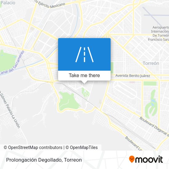 Prolongación Degollado map