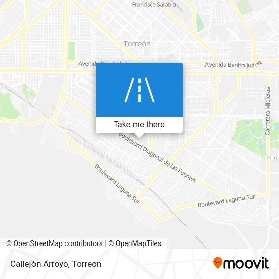 Callejón Arroyo map