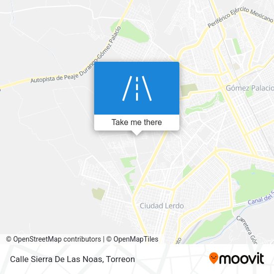 Calle Sierra De Las Noas map