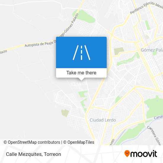 Mapa de Calle Mezquites