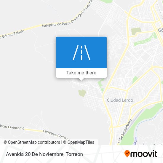 Avenida 20 De Noviembre map