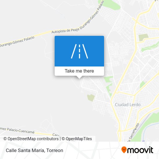 Calle Santa María map