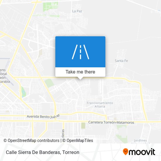 Calle Sierra De Banderas map