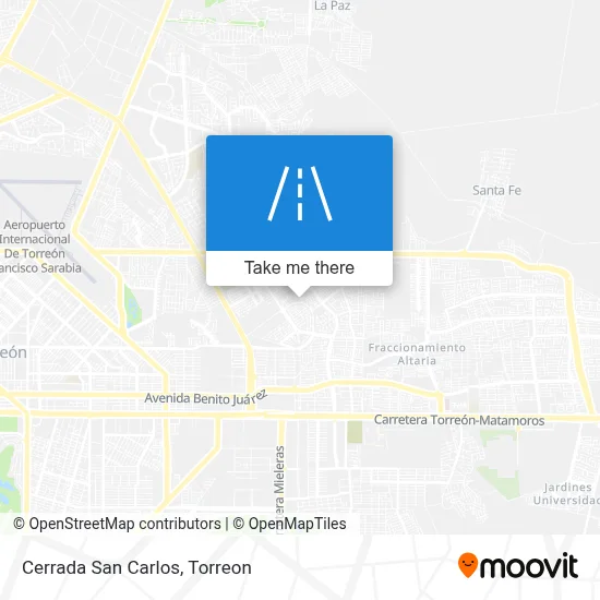 Cerrada San Carlos map