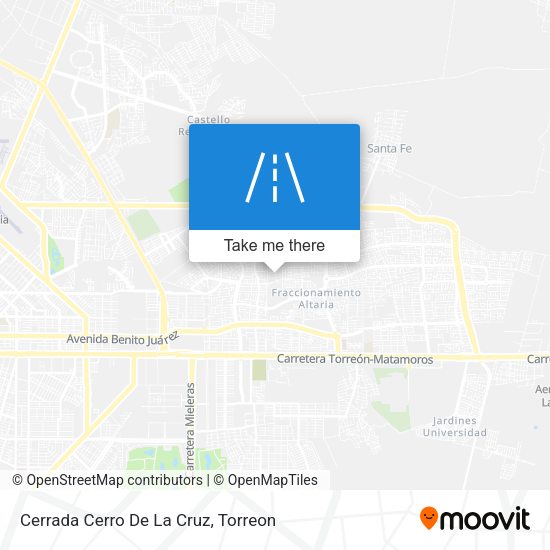 Cerrada Cerro De La Cruz map