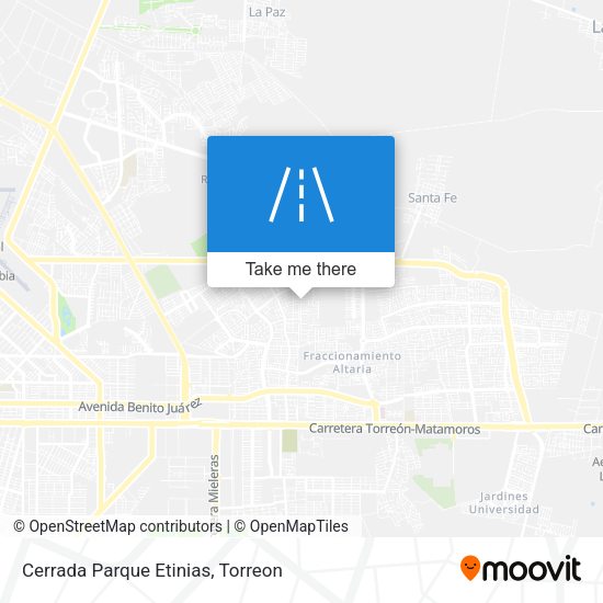Mapa de Cerrada Parque Etinias