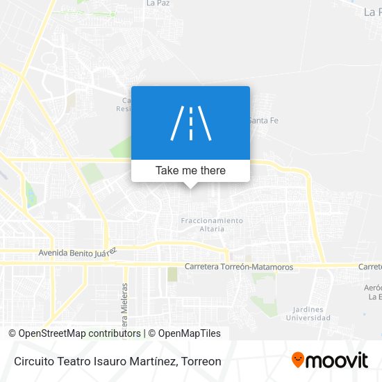 Mapa de Circuito Teatro Isauro Martínez