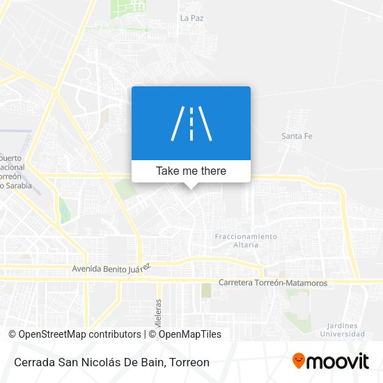 Cerrada San Nicolás De Bain map