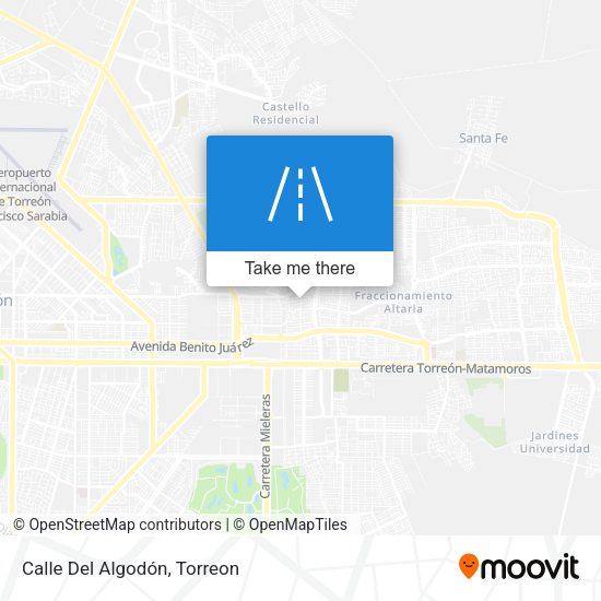 Calle Del Algodón map