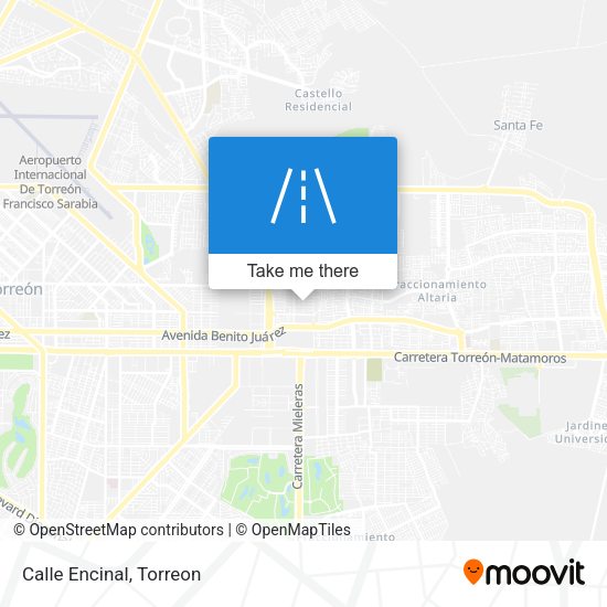 Mapa de Calle Encinal