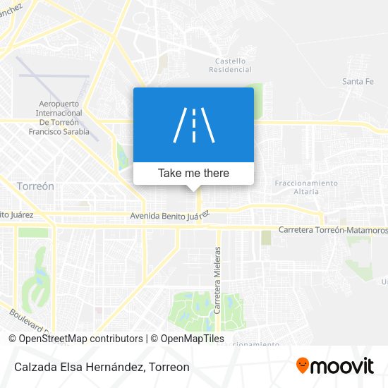 Mapa de Calzada Elsa Hernández