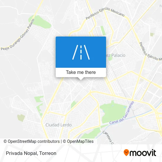 Privada Nopal map