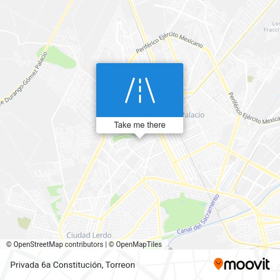 Privada 6a Constitución map