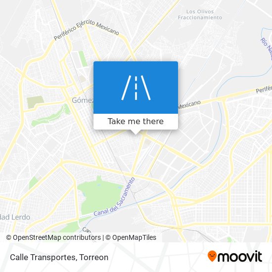 Calle Transportes map