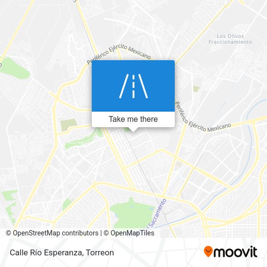 Mapa de Calle Río Esperanza