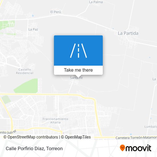 Calle Porfirio Díaz map