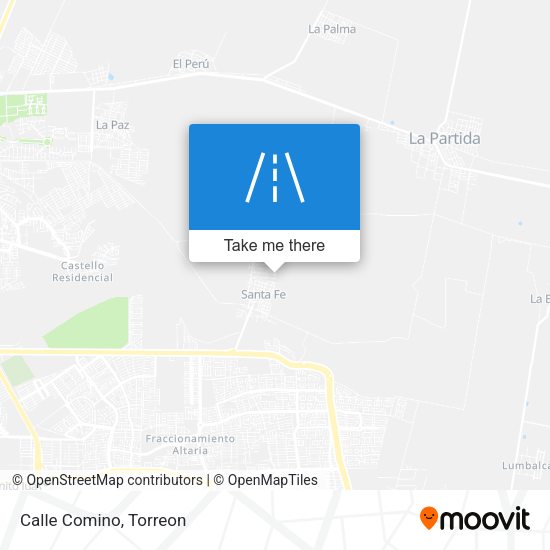 Mapa de Calle Comino