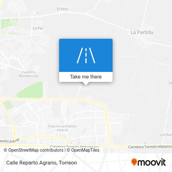 Calle Reparto Agrario map