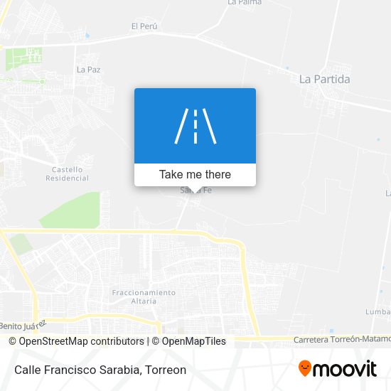 Calle Francisco Sarabia map