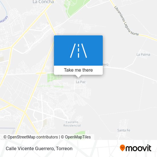 Calle Vicente Guerrero map