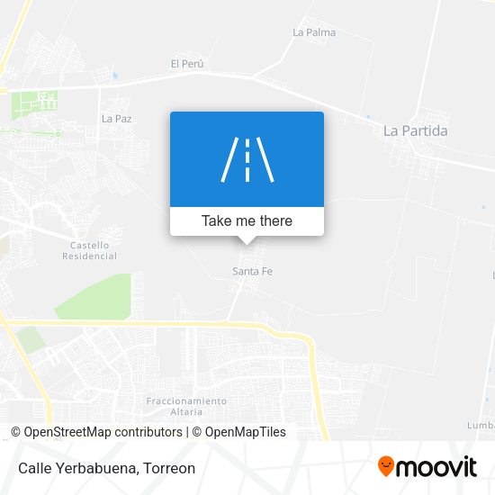 Mapa de Calle Yerbabuena